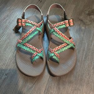 Chaco Womens Size 8 Zx2 Classic Dolman Pine Sandal Ankle Double Thin Straps